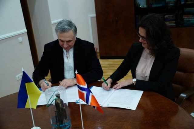 The signing of the memorandum of intent  with the European Wergeland Centre