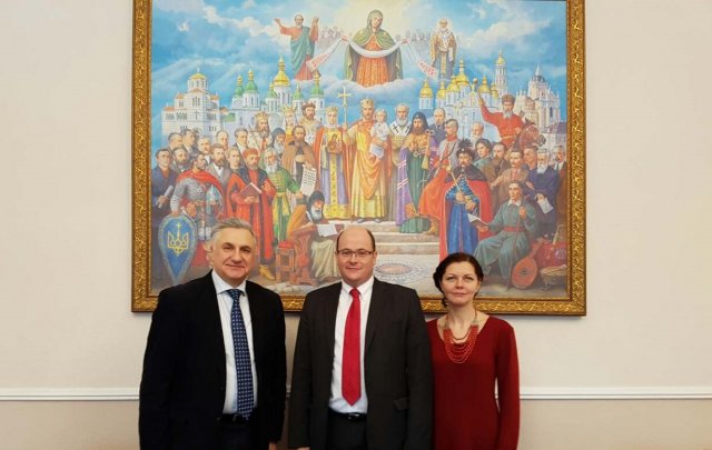 Official meeting with the attaché of the university and scientific relations of  the Embassy of France in Ukraine