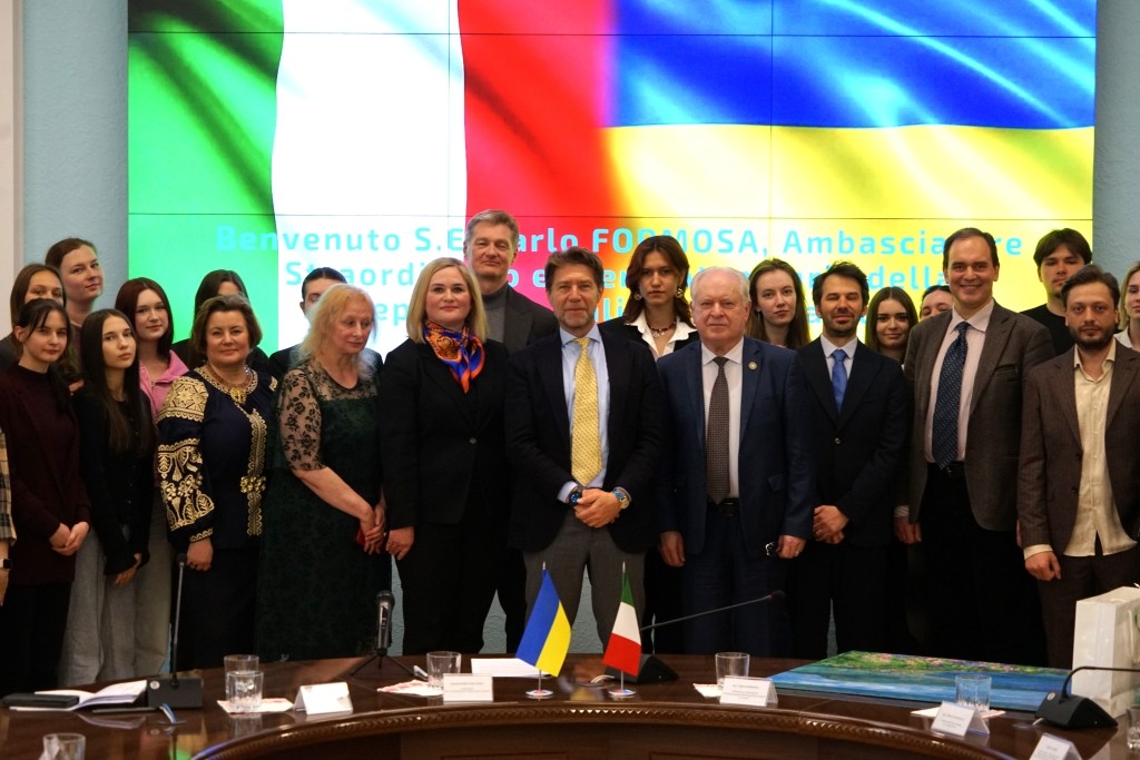 Meeting with Ambassador Extraordinary and Plenipotentiary of Italian Republic to Ukraine, Carlo Formosa